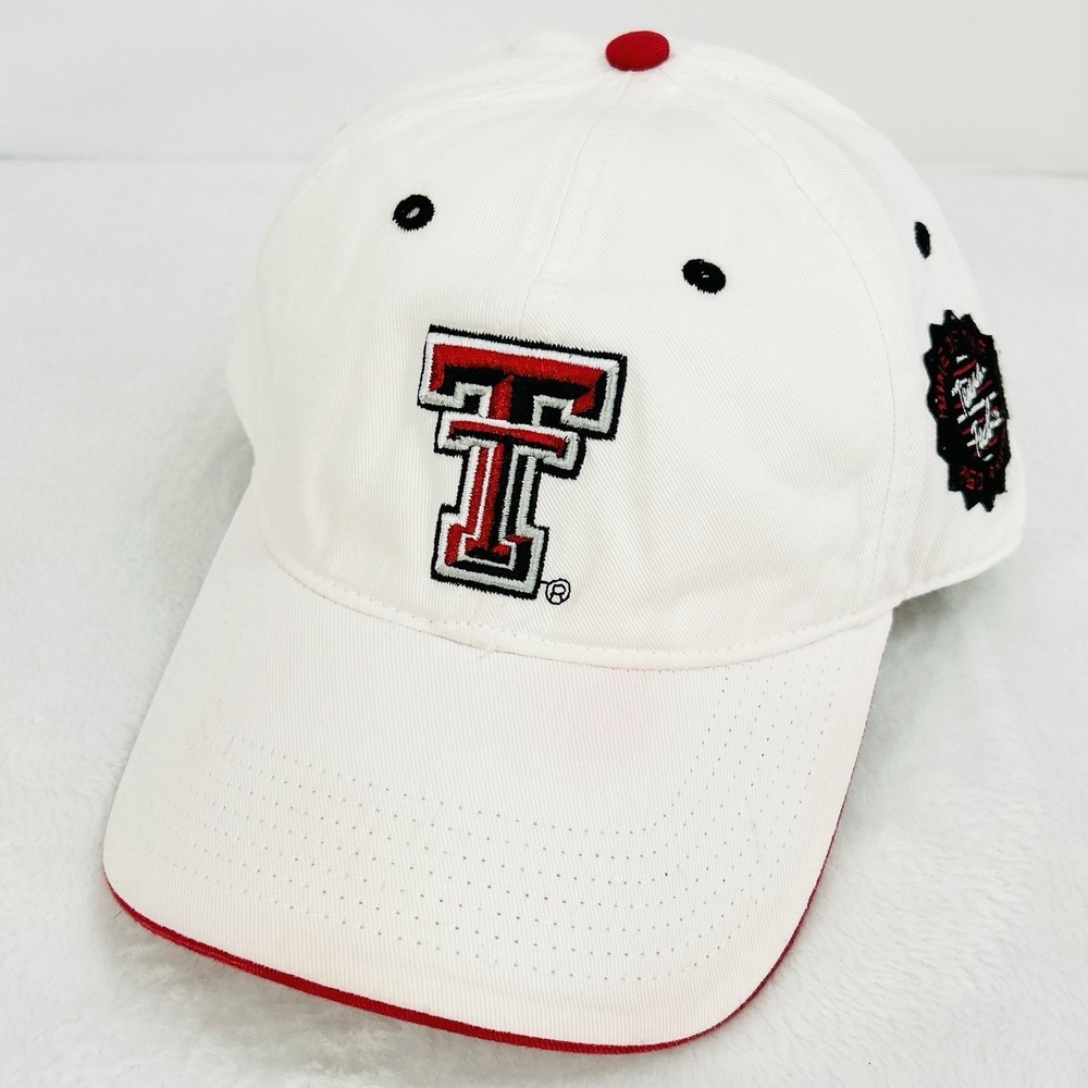 Texas Tech Red Raiders ESPN College Game Day Hat Cap Adjustable Strap White NCAA